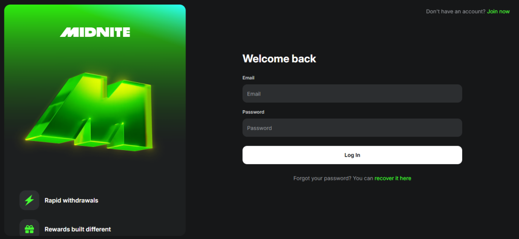 Midnite Casino Login